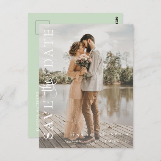 ロマンチックな台本 |書道の日付の保存 ポストカード (正面/裏面)