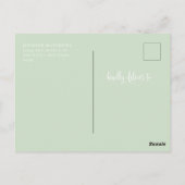 ロマンチックな台本 |書道の日付の保存 ポストカード (裏面)