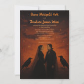 ロマンチックな吸血鬼ゴシックダーク結婚ズ 招待状 (正面)