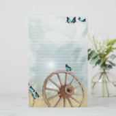 ロマンチックな国の文房具素朴 便箋 (スタンド正面)