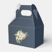 ロマンチックな埃っぽい青い白いバラ結婚ズ フェイバーボックス (裏面サイド)