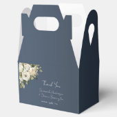 ロマンチックな埃っぽい青い白いバラ結婚ズ フェイバーボックス (オープン)