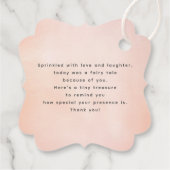 ロマンチックな夏の庭の花ボタニカルサンキュー フェイバータグ (裏面)