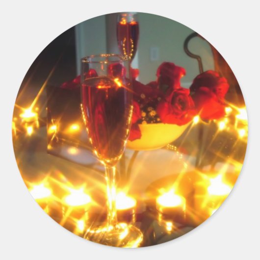 ロマンチックな夕べ ラウンドシール (正面)