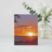 ロマンチックな夕日の海 ポストカード (スタンド正面)