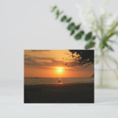 ロマンチックな夕日 ポストカード (スタンド正面)