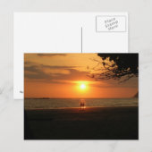 ロマンチックな夕日 ポストカード (正面/裏面)