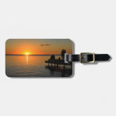 ロマンチックな夕日 ラゲッジタグ (正面横)