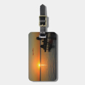 ロマンチックな夕日 ラゲッジタグ (正面縦)