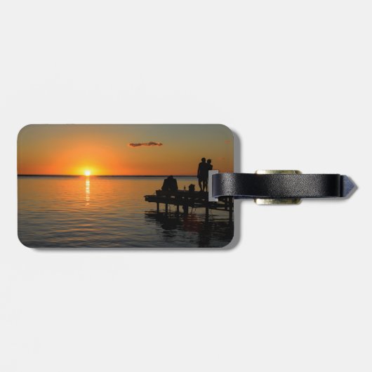 ロマンチックな夕日 ラゲッジタグ (裏面横)