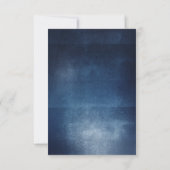 ロマンチックな夜の空の星の結婚式RSVPカード 出欠カード (裏面)