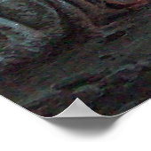 ロマンチックな夜景(青) ポスター (角)