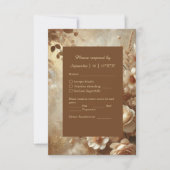 ロマンチックな夢のフローラ結婚ズ 出欠カード (正面)