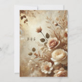 ロマンチックな夢のフローラ結婚ズ 招待状 (裏面)