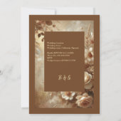 ロマンチックな夢のフローラ結婚ズ 招待状 (裏面)