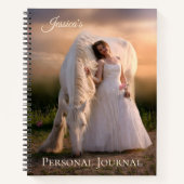 ロマンチックな夢の馬スパイラルノート ノートブック (正面)