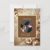 ロマンチックな夢結婚のフローラの写真 サンキューカード (正面)