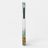 ロマンチックな天使がピンクのバラと花を集めている Case-Mate iPhoneケース (裏面/左)