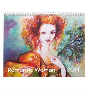 ロマンチックな女性絵画2014ファインアートコレクション カレンダー