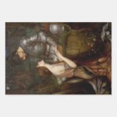 ロマンチックな女性美しい ラッピングペーパーシート (正面)