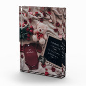 ロマンチックな妊娠のお知らせバラ&テディ フォトブロック (右)