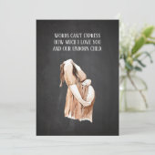 ロマンチックな妊娠中の妻へのプレゼント 愛の名言付き シーズンカード (スタンド正面)