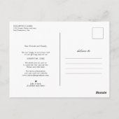 ロマンチックな婚約写真Save The 結婚 Date ポストカード (裏面)