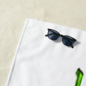 ロマンチックな子犬とバラビーチタオルおもしろい ビーチタオル (インサイチュ)