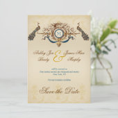 ロマンチックな孔雀の結婚発表 セーブザデート (スタンド正面)