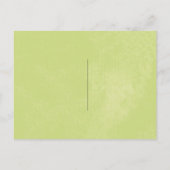 ロマンチックな屋外ウェディング日付を保存 案内ポストカード (裏面)