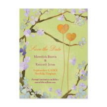 ロマンチックな屋外ウェディング日付を保存