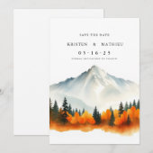 ロマンチックな山 セーブザデート (正面/裏面)