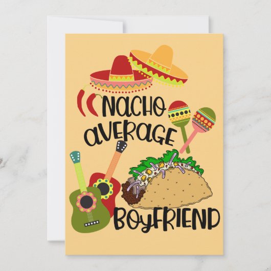 ロマンチックな平均的な彼氏ではないバレンタインデーカード シーズンカード (正面)