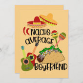 ロマンチックな平均的な彼氏ではないバレンタインデーカード シーズンカード (正面/裏面)