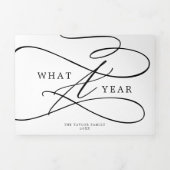 ロマンチックな年のクリスマスの数々の写真 三つ折りクリスマスカード (カバー)