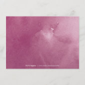 ロマンチックな庭の水の色のフローラ エンクロージャーカード (裏面)