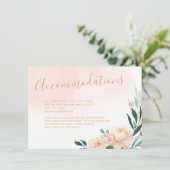 ロマンチックな庭の水の色のフローラ エンクロージャーカード (スタンド正面)