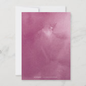 ロマンチックな庭の水彩フローラ披露宴 招待状 (裏面)