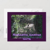 ロマンチックな庭の門 ポストカード (正面/裏面)