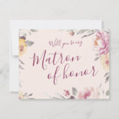 ロマンチックな庭を名誉の私のマトロンになってくれないか 招待状 (正面)