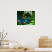 ロマンチックな庭園 – ポスター (キッチン)