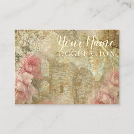 ロマンチックな庭園 – 名刺 (正面)