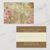 ロマンチックな庭園 – 名刺 (正面/裏面)