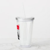 ロマンチックな引用文と写真 |バレンタインのプレゼント アクリルタンブラー (左)