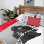 ロマンチックな引用文と写真 |バレンタインのプレゼント フリースブランケット