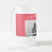 ロマンチックな引用文と写真 |バレンタインのプレゼント フロストグラスビールジョッキ (正面左)