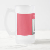 ロマンチックな引用文と写真 |バレンタインのプレゼント フロストグラスビールジョッキ (左)