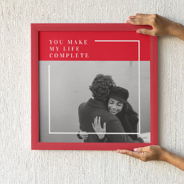 ロマンチックな引用文と写真 |バレンタインのプレゼント ポスター