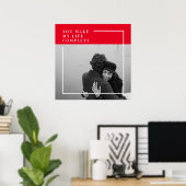 ロマンチックな引用文と写真 |バレンタインのプレゼント ポスター (ホームオフィス)