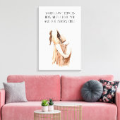ロマンチックな引用文と素敵な妊娠妻のギフト キャンバスプリント (インサイチュ (リビング))